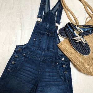 l.e.i. Denim short overalls